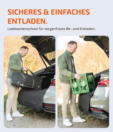 Захист вантажного відсіку LIONSTRONG® – універсальний килимок для багажника авто [з м'якою підкладкою та водонепроникним покриттям] – захист від бруду, подряпин та вологи (100x100 см)