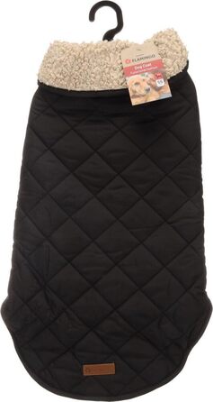 Теплий зимовий одяг для собак Flamingo Bonnie – чорний, розмір 55 см – преміум якість, водонепроникний, з плюшевою підкладкою
