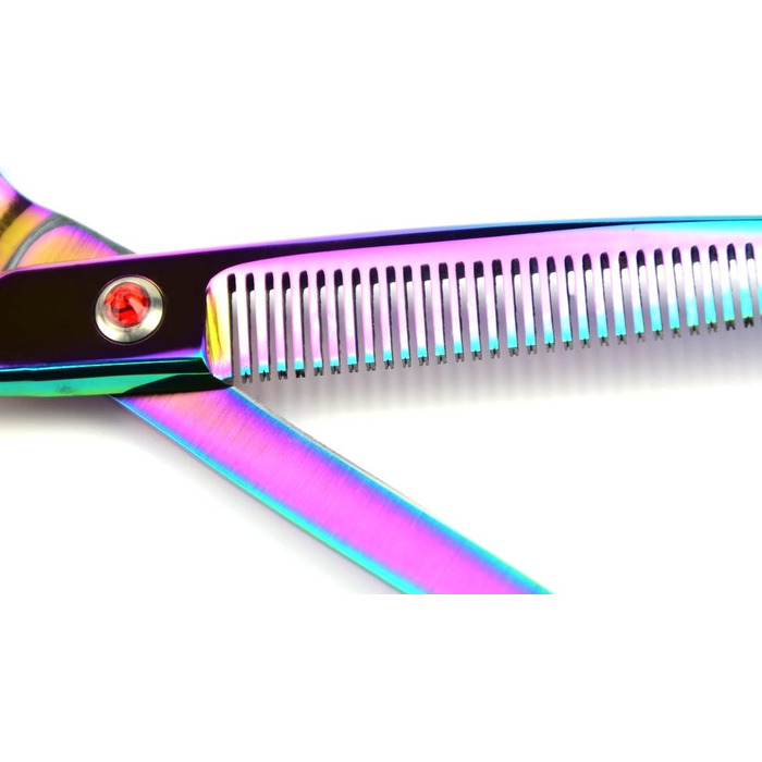 Набір професійних ножиць для грумінгу тварин Lily's Pet, з покриттям з титану, гострі леза з нержавіючої сталі для собак та котів, 3 ножиці, гребінець та чохол