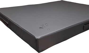 Килимок для собак CopcoPet Jumbo – міцне штучне шкіряне покриття, легко миється, не слизький, для середніх собак, квартира, сад, переноска, кемпінг – надзвичайно товстий (90 x 70 x 8 см, ортопедичний, тигровий малюнок)