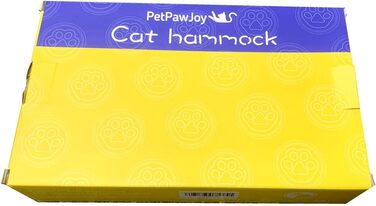Підвісне котяче ліжко на вікно Petpaawjoy, з присосками, до 9 кг, світло-коричневе, компактне місце для відпочинку котів