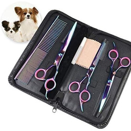 Набір професійних інструментів для грумінгу собак та котів, нержавіюча сталь, 7 предметів