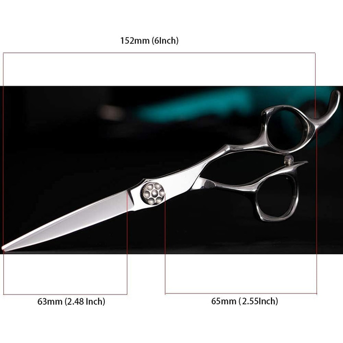 Професійні ножиці для стрижки волосся Aolanduo 6 дюймів - преміум сталь VG10, ергономічний дизайн, набір для перукарів та барберів, японська якість
