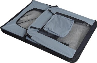 Транспортна переноска для собак та котів ESTEXO, XXXL, сірий колір