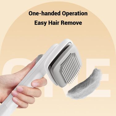 Самоочисна щітка для котів та собак Преміум-якість, для видалення відмерлої шерсті, м'який кардкомб для собак та котів з довгою та короткою шерстю, ергономічна ручка, легка у використанні