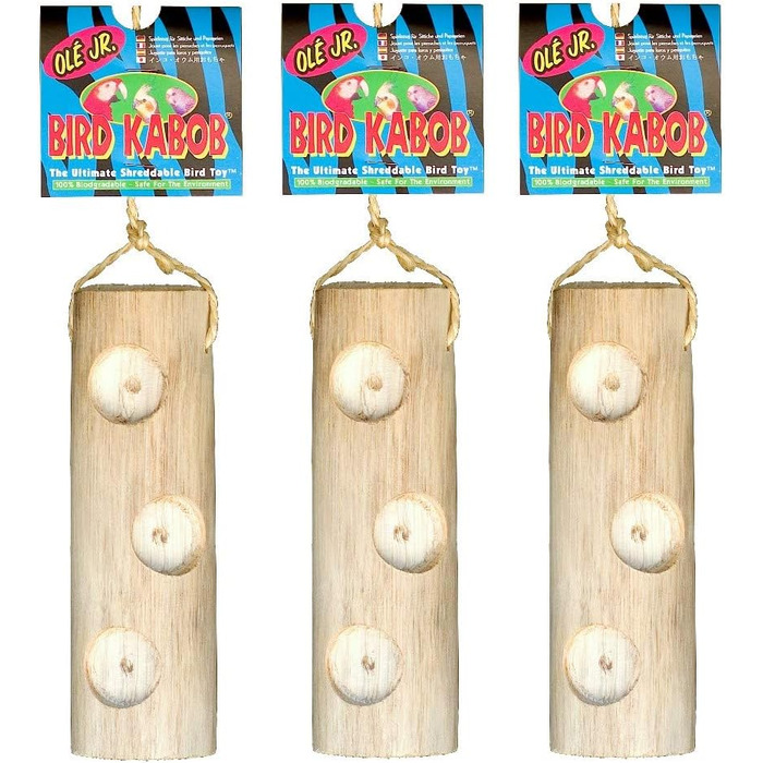 Іграшка для птахів BIRD KABOB Wesco Ole Junior, 17,8×5,1 см, 3 шт.