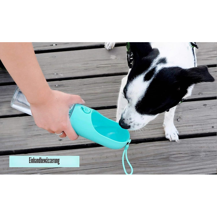 Поїлка для собак PETKIT Eversweet P008 — герметична пляшка для води в дорогу, 400 мл, синя