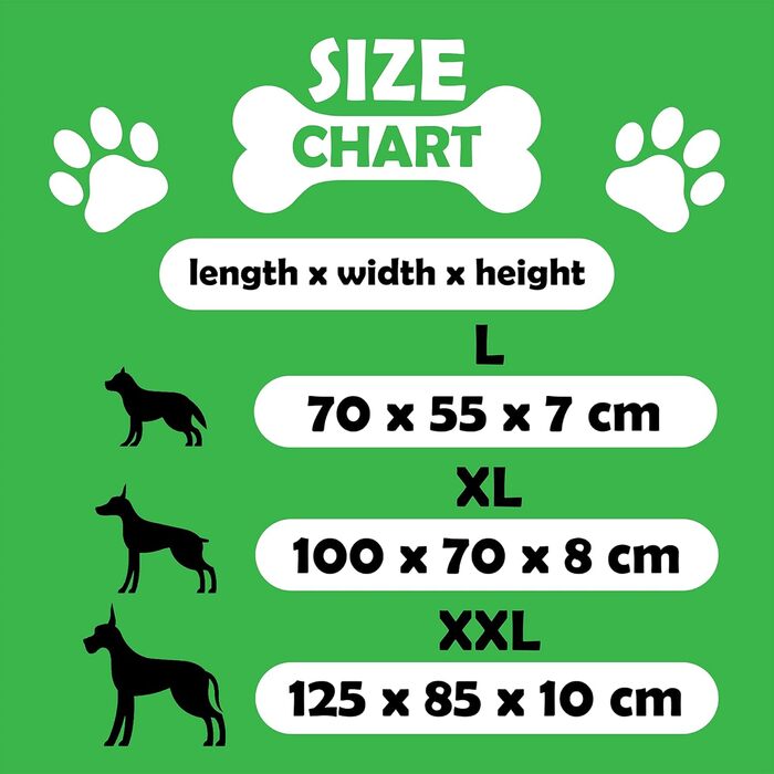 Килимок для собак середніх порід 70x55x7 см - Водонепроникний лежак для собак, котів, кроликів з антиковзаючою поверхнею, сірий льон