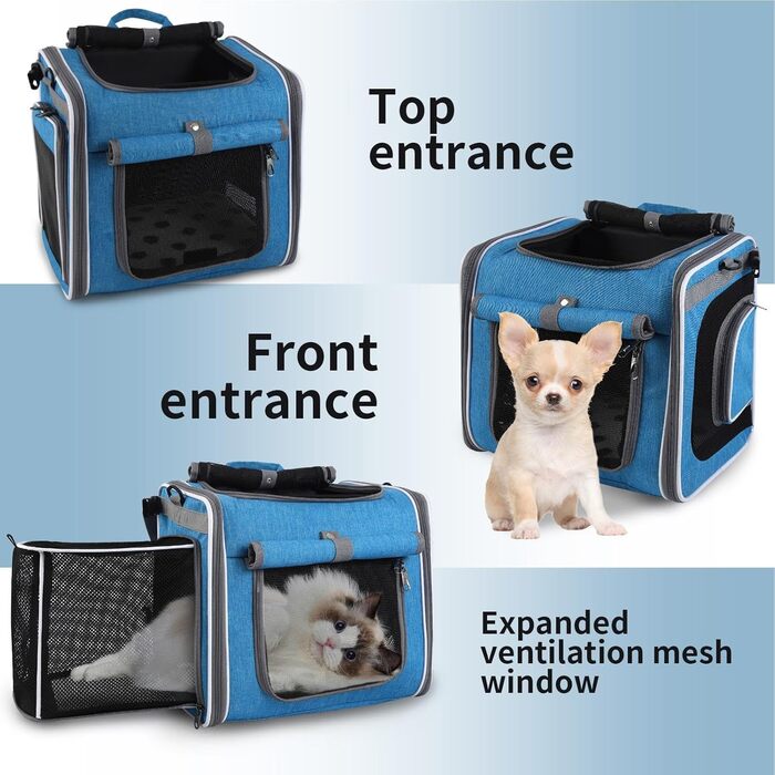 Корзина для собак на велосипед - зручна переносна сумка з вентиляцією для прогулянок, виїздів та активного відпочинку