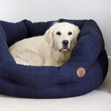 Крісло-ліжко для собак Petface Midnight Tweed, овальне, розмір M, для середніх собак