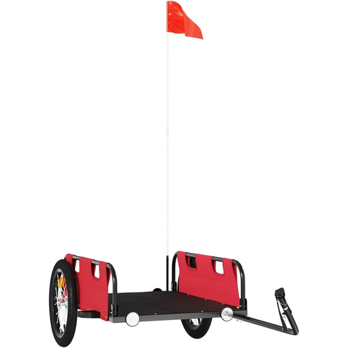 Причіп для велосипеда ARKEM, червоний, оксфордська тканина, з кулачковим з'єднанням, для собак та перевезення вантажів