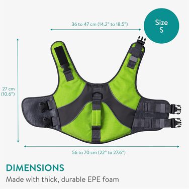 Жилет для собак, зелений, Imettengrün (S, Limettengrün)