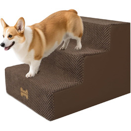 Сходинки для собак Непфайві: 3 сходинки, антиковзаюча поверхня, знімна наволочка, для ліжка та дивану, 45x40x34 см