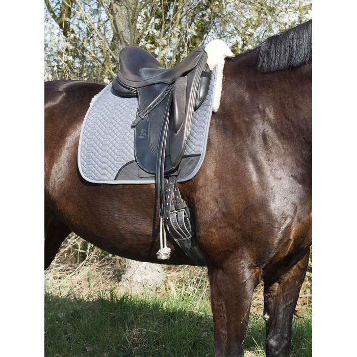 Підійде для конкурної їзди: Schabracke Engel Reitsport з овечкою та сірим степлером (D)