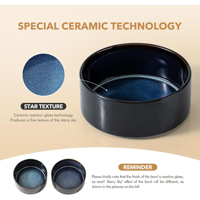 Керамічна годівниця та миска для води Havnina для собак маленьких порід, з неслизьким дном (800 мл, арктичний білий)