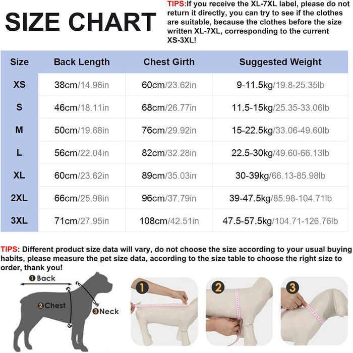 Зимовий теплий костюм для собак, піжама-комбінезон для великих і середніх собак, м'який, для холодної погоди, темно-синій (6XL)
