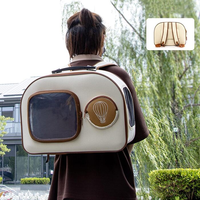 Транспортна переноска для котів та собак на колесах, переноска для тварин, переноска на колесах, знімний відсік, переноска-візок для подорожей та піших прогулянок