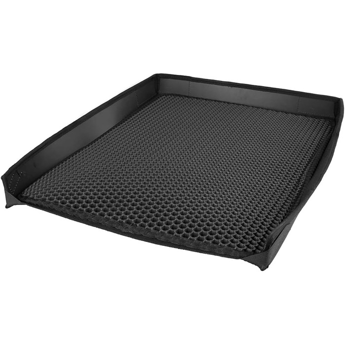 Килимок для котячого туалету Petigi XXL 60x46 см, для збору наповнювача, з бортиком, стільниковий малюнок