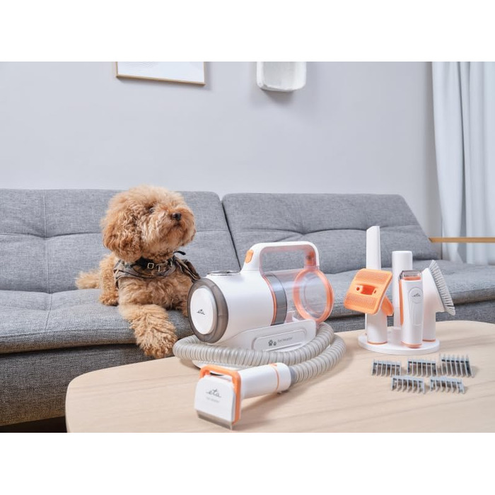 Ручний пилосос ETA Pet Master для догляду за тваринами: 3 рівні потужності, тришаровий фільтр, 1.4 л контейнер, LED-панель, самоочищуючі насадки