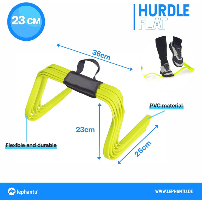 Набір координаційних бар'єрів RHINOS для спорту, 6 шт, 23 см