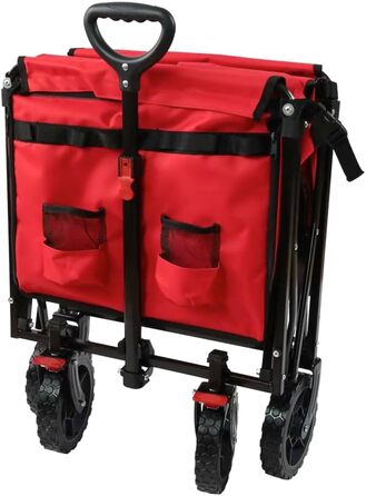 Фросал Візок для перевезення собак Бруно червоний складний | Транспортний візок для собак з легким доступом