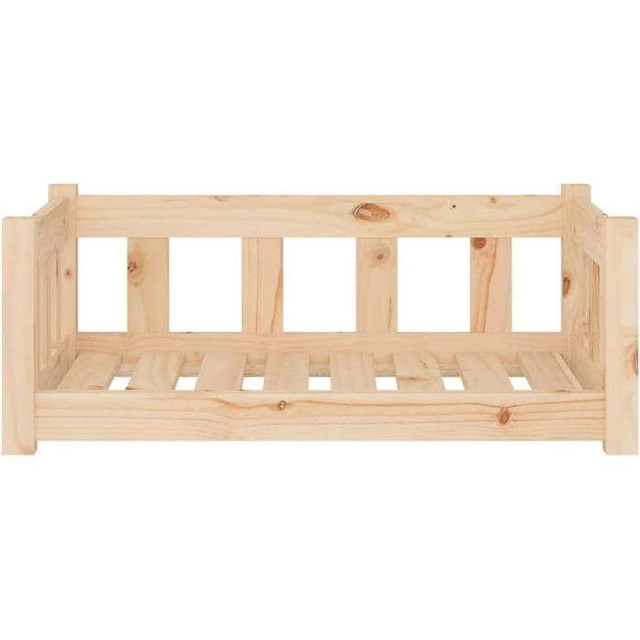 Ліжко для собак та котів з дерева, зручне, водонепроникне, 75,5x55,5x28 см, коричневе