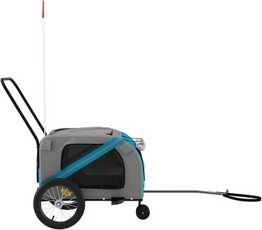 Фармінге для собак Gecheer: міцний та комфортний причіп з оксфордської тканини, блакитно-сірий