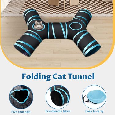 Набір іграшок для котів YUTUY: тунель, 39 шт., мишки та різноманітні іграшки для кошенят та котів