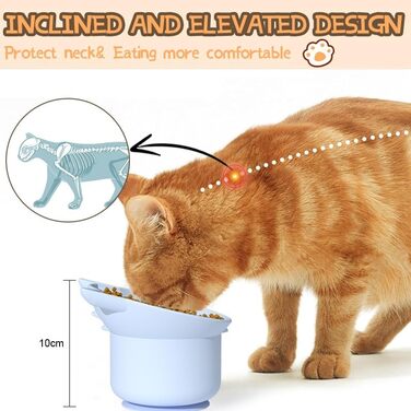 Набір мисок для котів Suyoku: повільне годування, проти блювоти, з підставкою, зелений