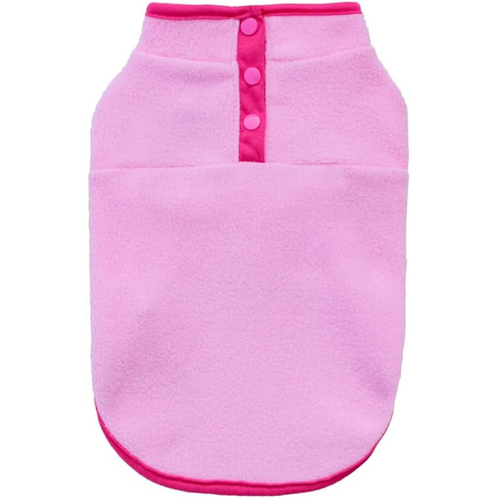 Флісовий пуловер для собак, тепла жилетка, одяг для собак, без рукавів, для цуценят, на зиму, тепла жилетка для собак, пуловер для маленьких та середніх собак та котів (Зелений). Зелений (X-Large, рожевий)