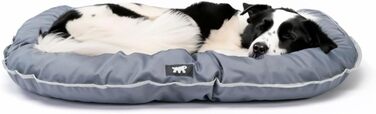 Ортопедичне собаче ліжко Ferplast для великих собак, 110x70x8 см, сіре. Знімний чохол, водонепроникне, з матрацом