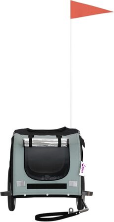 Фahrradanhänger ARKEM: Причіп для велосипеда, для собак, сірий та чорний, Oxford-Gewebe, залізо