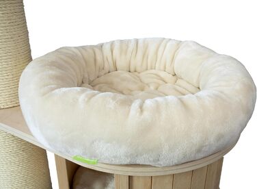 Клітка-лежанка для котячого будиночка Kratzbaumland, сумісна з Natural Paradise та Woody, 50 см, кремовий плюш