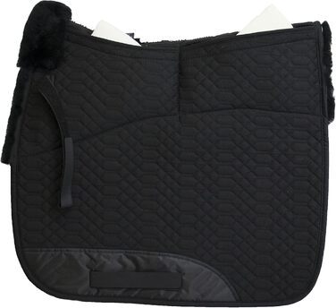 Підкова Engel Reitsport для виїздової їзди з наповнювачем та овечкою, чорна, середнього розміру