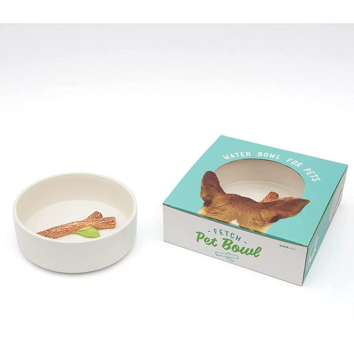 Миска для собак Suck UK з 3D-декором | Керамічна миска для води та їжі для собак | Іграшка для собак, аксесуар для тварин | Новинка для дня народження цуценяти