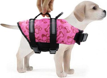 Жилет для собак Snik-S, рожевий, з регульованим поясом та світловідбиваючими смугами, для собак з короткою мордою (Mops, Бульдог, Пудель)