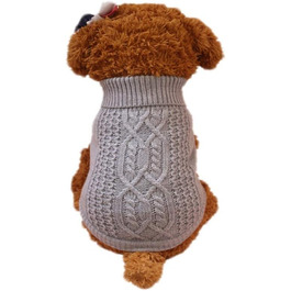 Пуловер для собак, теплий зимовий пуловер з коміром-стійкою для цуценят та собак середніх розмірів