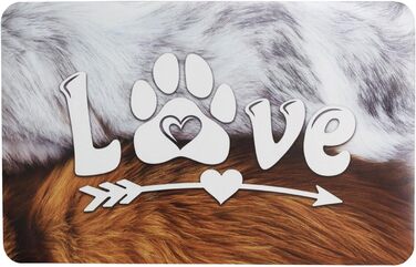 Гумова килимок Emmevi 50x70 см для миски, захист від бруду, неслизький, для собак та котів