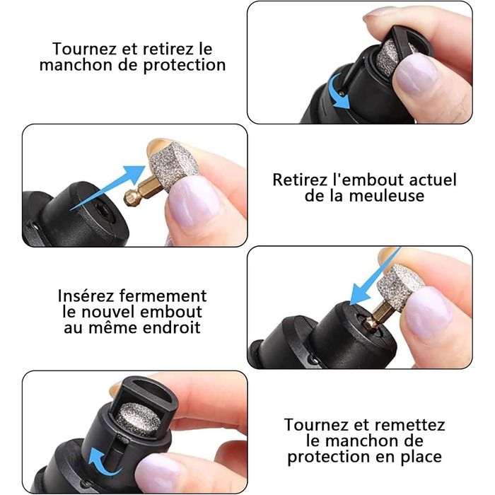 Електричний триммер для собак, котів та інших тварин з напилком, 2 LED-ліхтарики, 3 швидкості, безпечний