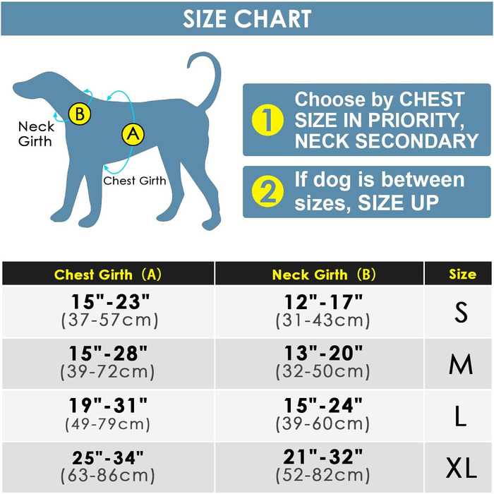 ThinkPet Антизадушлива шлейка для собак із ручкою, регульована, без удушення, світловідбиваюча, дихаюча, м'яко ущільнена, розмір M, жовта