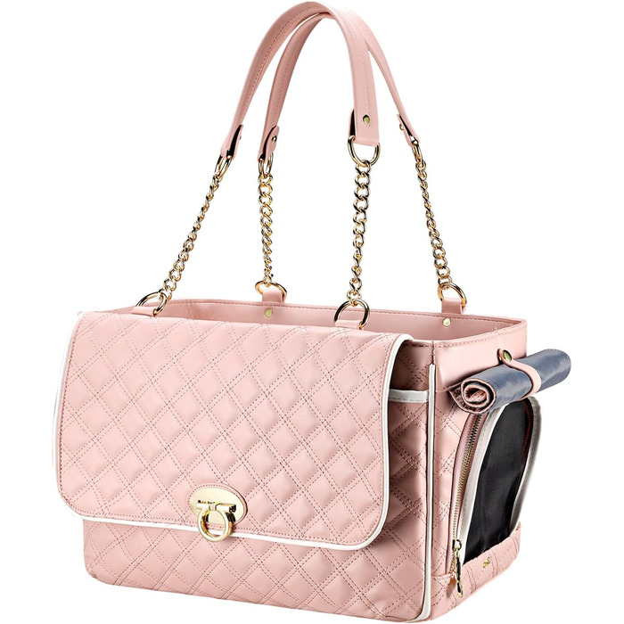 Сумка-переноска для собак та котів NewEle Fashion, чорна, до 4.5 кг, з великими кишенями, для подорожей, підходить для авіаперельотів