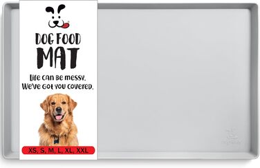 Підкладка під миску для собак DogBuddy, водовідштовхувальна, силіконова, з високими бортиками (48 x 30,5 см)