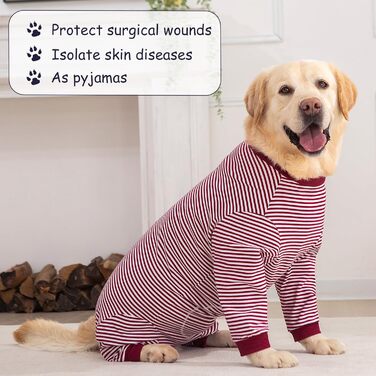 Тіло для собак після операції (2XL, червоний) - захист від лизання, альтернатива комірцю, для великих та середніх собак