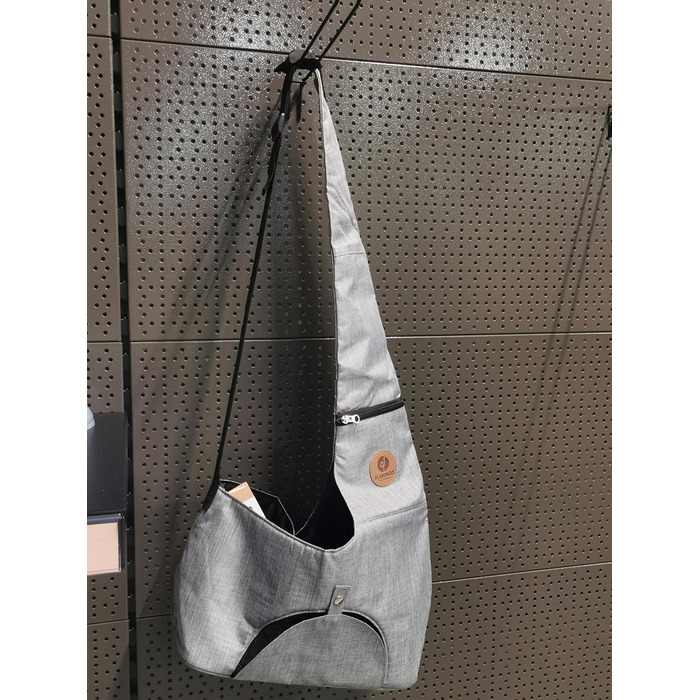 Рюкзак для собак Hunderucksack Kanga – сірий, 44x20x20 см, поліестер, з вентиляцією, для прогулянок