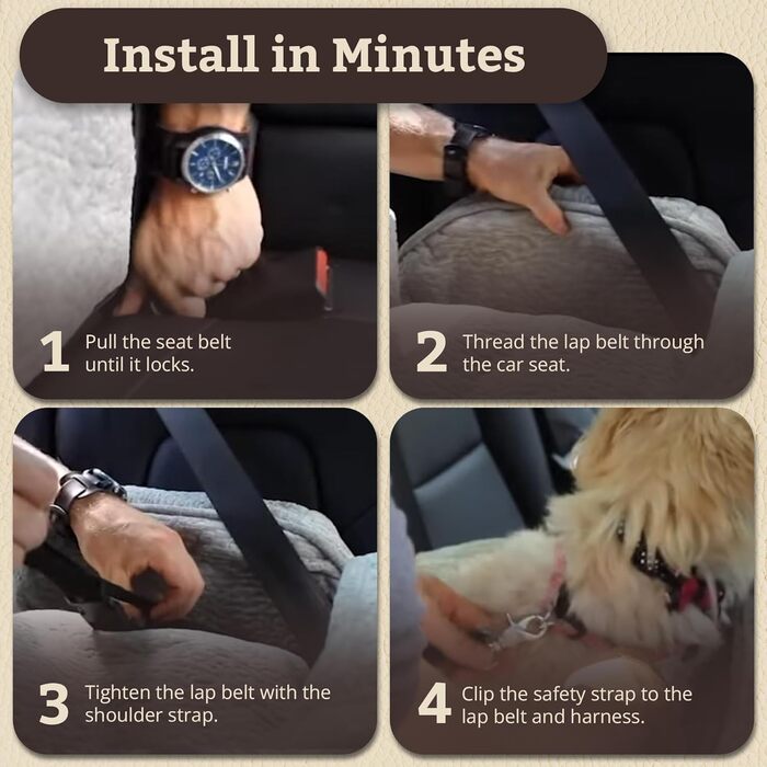 Автокрісло для собак Snoozer Lookout I, чорний діамант, 2,3-6,8 кг