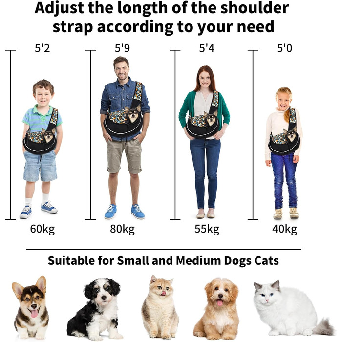 Сумка-переноска для собак 6 кг, портативна, регульована, сітчаста, для прогулянок та подорожей, оранжева