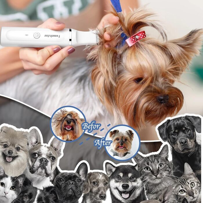 Бездротовий собачий триммер для грумінгу: тиха, водонепроникна модель для собак та котів, підходить для зони навколо лап та очей