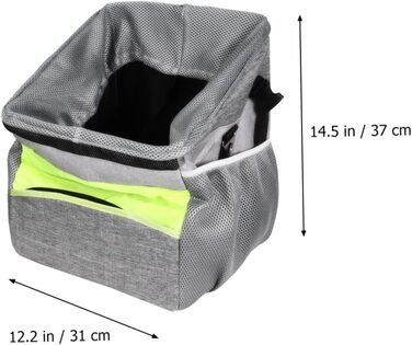 Фаркоп для велосипеда Toddmomy для тварин: дихаючий оксфорд, знімний ручка, складана переноска для собак та котів