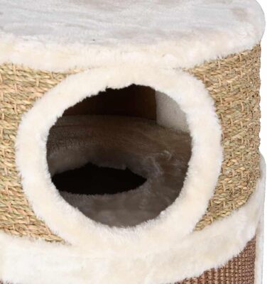 Котячий комплекс Gecheer з морського трави: кігтеточка, будиночки, 36x60 см