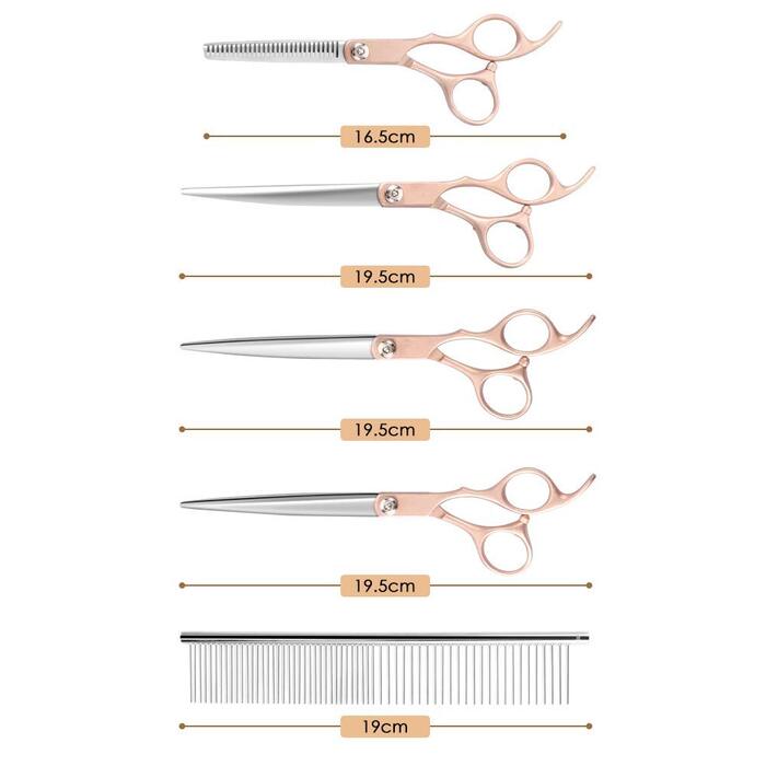 Набір професійних ножиць для грумінгу собак, набір ножиць для собак, ножиці для грумінгу тварин, професійні ножиці для собак